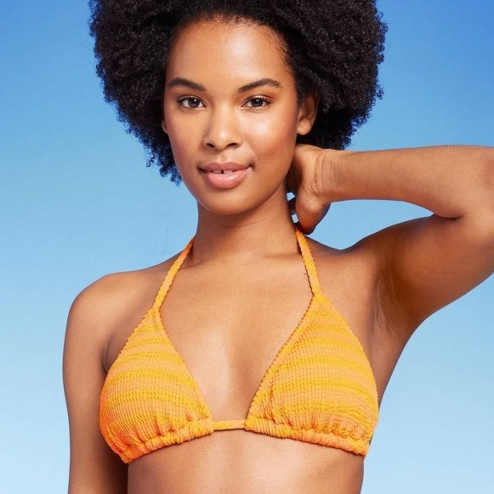 💙Women's Triangle Bikini Top - Orange
